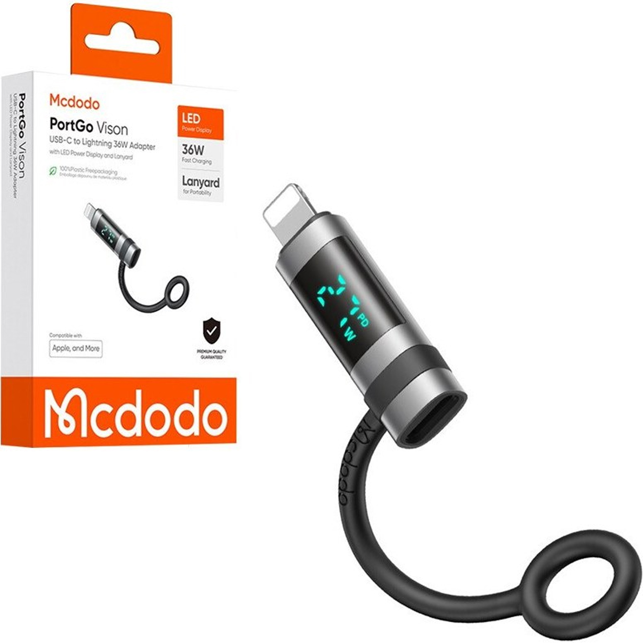 تبدیل و OTG تایپ سی به لایتنینگ مک دودو OT-2610 تبدیل و OTG تایپ سی به لایتنینگ مک دودو OT-2610 - Image 1
