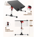 میز و پایه نگهدارنده لپ‌تاپ تا 17 اینچ سایجی A6LQ تاشو و قابل حمل - Image 10