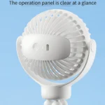 پنکه شارژی کوالیتل Qualitell مدل Y5 ZSM250617 رومیزی، دستی و آویز قابل چرخش - Image 9