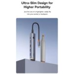 هاب تایپ سی 6 پورت بیسوس Baseus BS-OH166 - Image 8