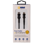 کابل تایپ سی به لایتنینگ 2.4 آمپر هیمی himi مدل Fusion i یک متری - Image 8