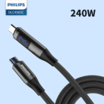 کابل تایپ سی 240 وات فیلیپس philips مدل 4583C طول 2 متر - Image 2
