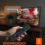 ریموت کنترل بی سیم پورودو Porodo مدل PDARMKBBK با کیبورد