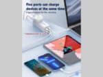 چند راهی برق یک سوکت و چهار پورت با توان 65 وات الدنیو LDNIO SC1418 Mini Smart Power Socket Plug Desktop - Image 13