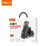 شارژر وایرلس، استند و ساعت دیجیتال زنگ‌دار رومیزی 15 وات رسی RCW-37 - Image 3