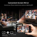 ویدئو پروژکتور گیمینگ جیک اسپیس Geek Space مدل HY300a با دسته بازی - تصویر 9
