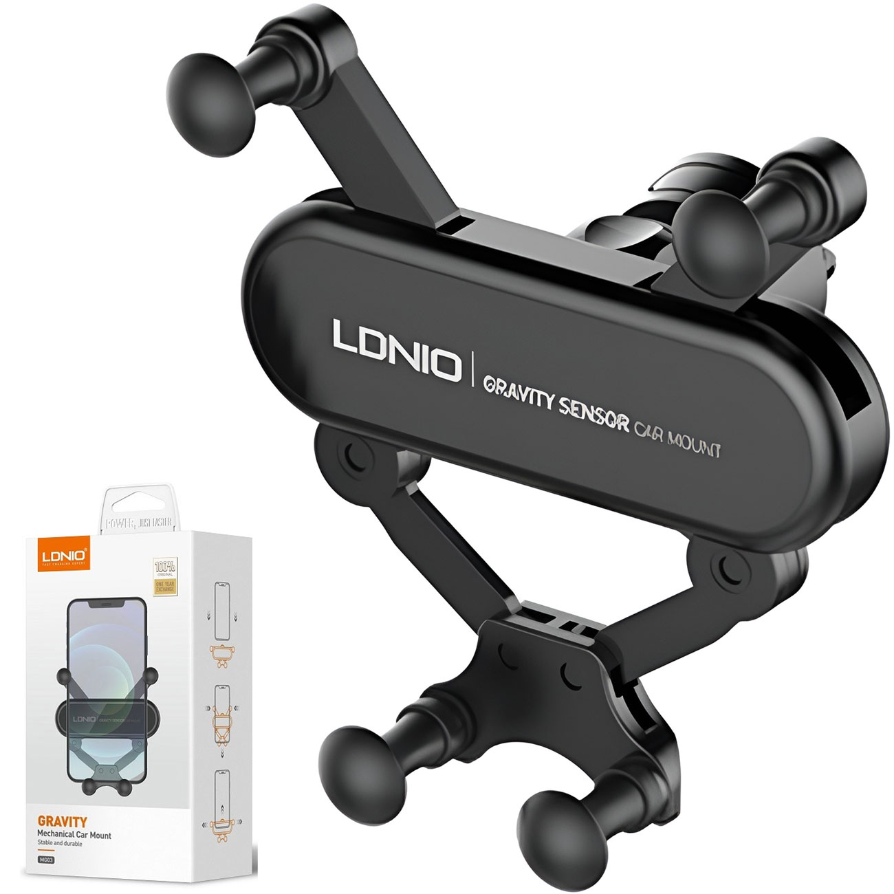 هولدر موبایل ماشین الدنیو LDNIO مدل MG03 دریچه کولر خودرو هولدر موبایل ماشین الدنیو LDNIO مدل MG03 دریچه کولر خودرو - Image 1