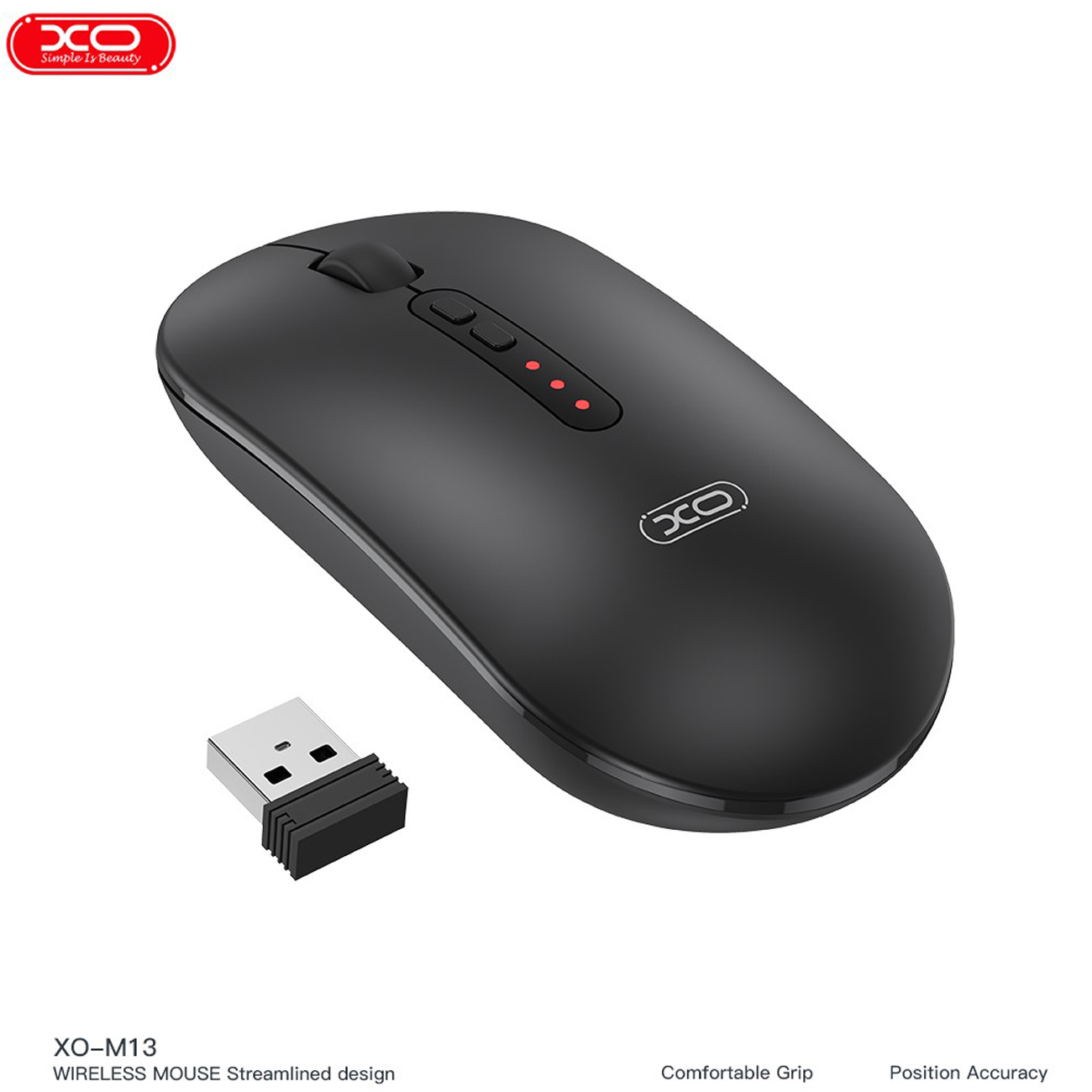 ماوس بی سیم ایکس او XO مدل M13 با اتصال بلوتوث و دانگل USB ماوس بی سیم ایکس او XO مدل M13 با اتصال بلوتوث و دانگل USB - تصویر 1