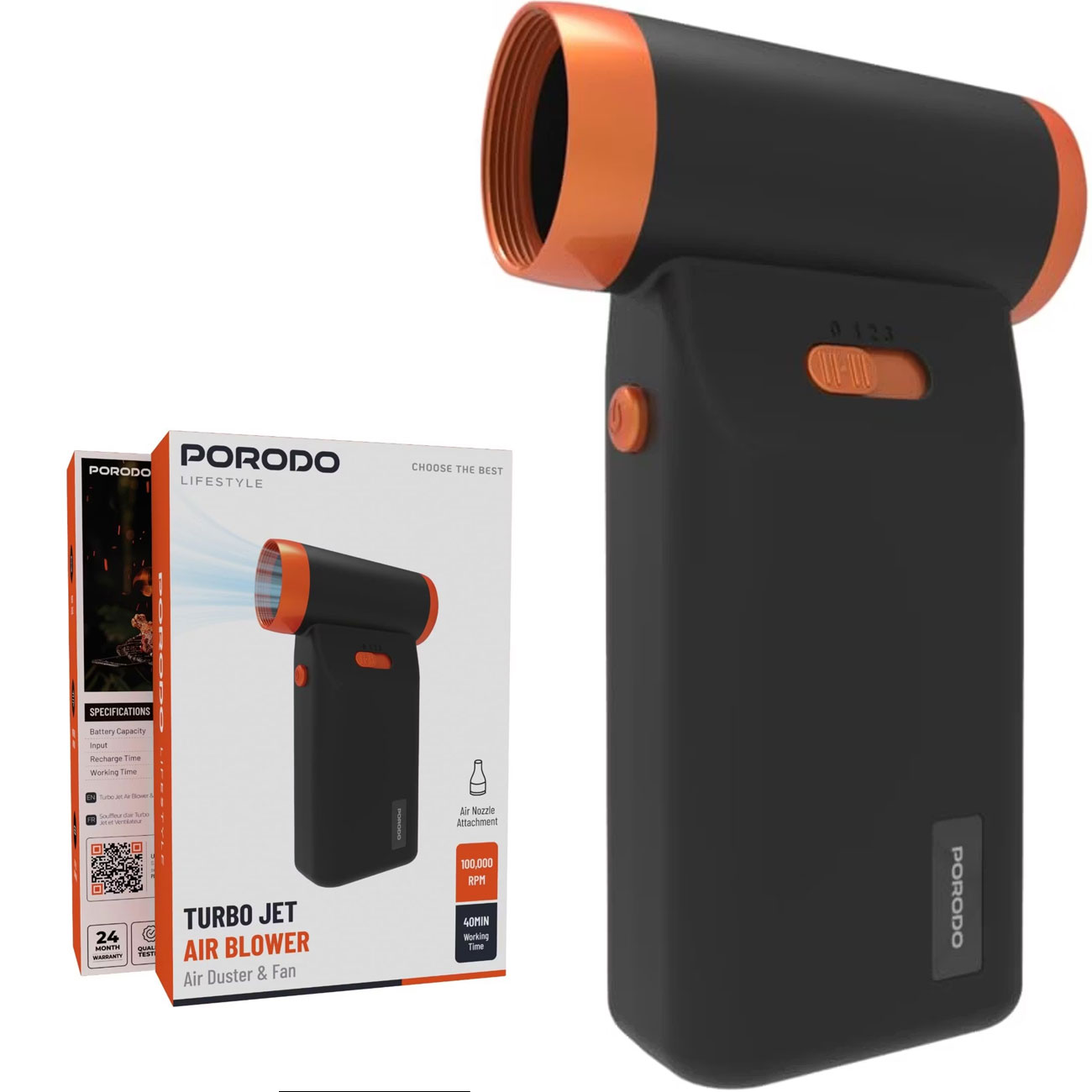 جت فن دمنده پورودو Porodo مدل PDLFST055BK جت فن دمنده پورودو Porodo مدل PDLFST055BK - Image 1