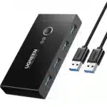 سوئیچ اشتراک گذاری 2 در 4 پورت 3.0 USB یوگرین UGREEN مدل 30768-US216