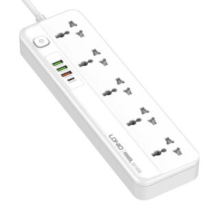 چند راهی برقی و شارژر الدینیو مدل LDNIO  Power Strip SC5415