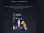 ماشین اصلاح موی سر و صورت شارژی کمی Kemei Rechargeable Hair Trimmer KM-1949 - Image 16