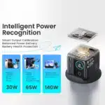 شارژر رومیزی هوشمند جویروم مدل JR-TRD01 توان 140 وات با نمایشگر - Image 10