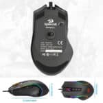 ماوس گیمینگ سیمی ردراگون Redragon مدل M612 با نور RGB - Image 12