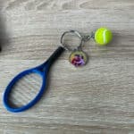جاکلیدی و آویز کیف Mini Sports Key Chain سه بعدی طرح راکت تنیس - Image 4