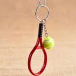 جاکلیدی و آویز کیف Mini Sports Key Chain سه بعدی طرح راکت تنیس - Image 8