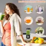 شیکر و آبمیوه گیری شارژی قابل حمل 380 میلی لیتر گرین لاین GNBLNDMPJBK - Image 2