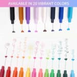 خودکار ژله‌ای کاکو (KACO K1015) نوک 0.5 میلی‌متری 20 عددی مدل Colorful - Image 10