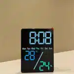 ساعت دیجیتال LED رومیزی مدل 5508 با نمایش دما و رطوبت - تصویر 4