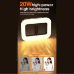 چراغ رینگ لایت مربعی مدل ZGRL-02 با هولدر موبایل - Image 4