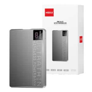 پاوربانک هیسکا HISKA مدل HP-124PD ظرفیت 10000 میلی آمپر ساعت