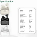 هندزفری بلوتوثی گرین لاین Green Lion مدل GL-TWS66 با ANC و ENC - Image 8