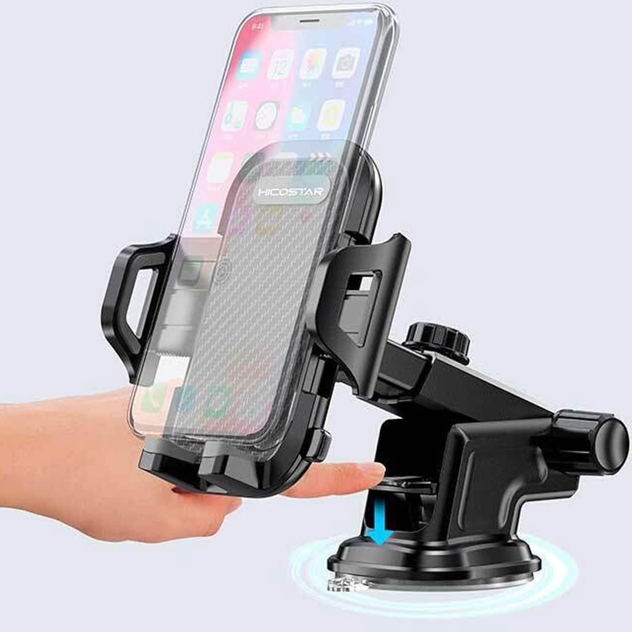 پایه نگهدارنده گوشی هایکواستار Hicostar مدل HS-H15 با چرخش 360 درجه — تصویر ۴