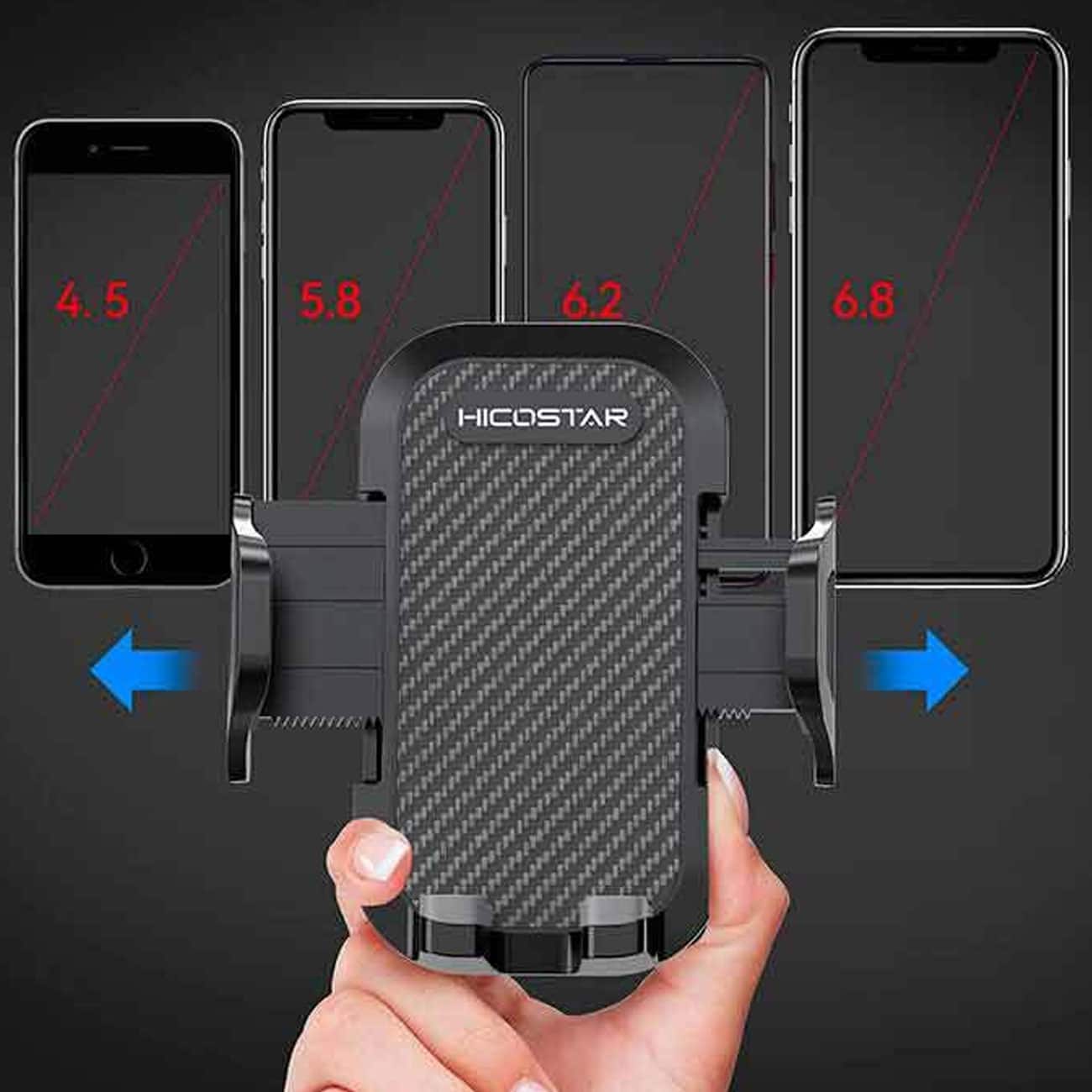 پایه نگهدارنده گوشی هایکواستار Hicostar مدل HS-H15 با چرخش 360 درجه — تصویر ۳