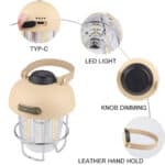 چراغ کمپینگ اسنوهاک Snow Hawk مدل SN-H8128 شارژی 300 لومن - Image 6
