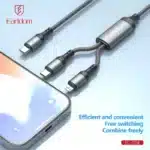 کابل شارژ چندکاره ارلدام EC-IC04 توان 60 وات 1.2 متر - Image 6