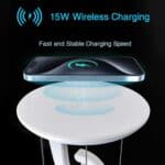 چراغ مطالعه LED رومیزی هوشمند و شارژر بی‌سیم - Image 15