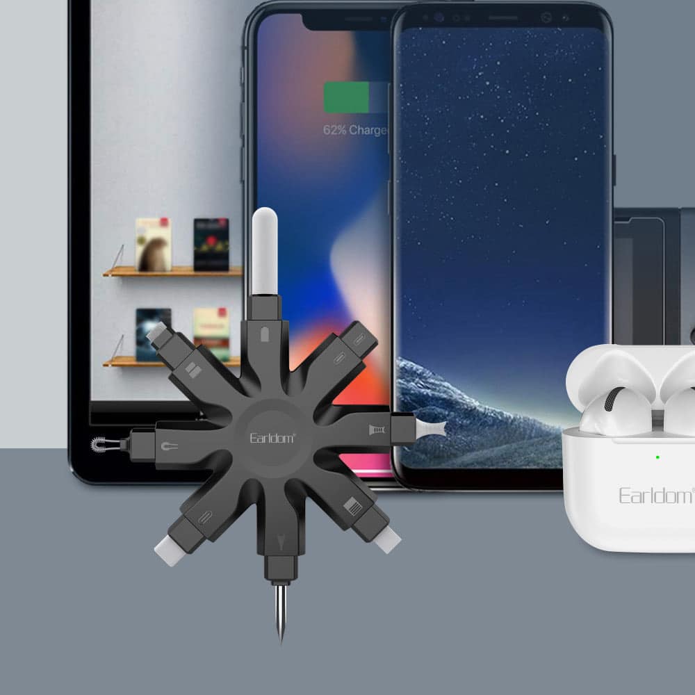 کیت تمیز کننده 8 کاره ایرپاد و موبایل ارلدام T07 — تصویر ۸