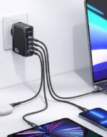 شارژر دیواری تایپ سی و یو اس بی 100 وات فست‌شارژ یوسامز USAMS US-CC163 100W 4-Ports GaN Fast Charger (EU) - تصویر 9