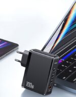 شارژر دیواری تایپ سی و یو اس بی 100 وات فست‌شارژ یوسامز USAMS US-CC163 100W 4-Ports GaN Fast Charger (EU) - تصویر 13