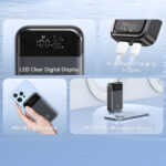 پاور بانک 10000 یوسامز US-CD221 PB74 توان 33 وات - تصویر 7