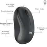 ست موس و کیبورد بی سیم بی صدا لاجیتک MK295 - تصویر 10