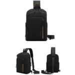 کیف کراس بادی مردانه بنج BANGE BG-7868 ضدآب مناسب تبلت 9.5 اینچ - تصویر 9