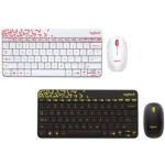 کیبورد و ماوس بی سیم لاجیتک logitech مدل MK240 سفید و قرمز روشن - تصویر 6