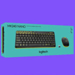 کیبورد و ماوس بی سیم لاجیتک logitech مدل MK240 سفید و قرمز روشن - تصویر 9
