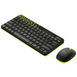 کیبورد و ماوس بی سیم لاجیتک logitech مدل MK240 سفید و قرمز روشن - تصویر 8