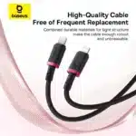 کابل USB-C به Lightning باسئوس مدل Baseus Dura Series PD 20W Fast Charging Cable - Image 4