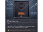 شارژر دیواری سریع سه پورت و کابل تایپ سی بیسوس Baseus CCGaN65E5 GaN5 Pro 65W Charger - تصویر 3