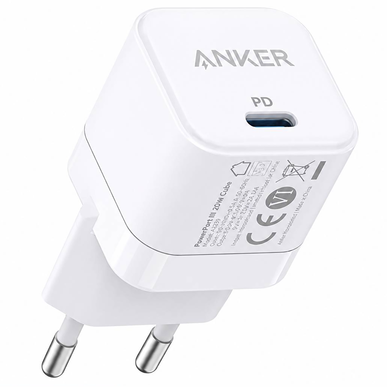 شارژر دیواری انکر Anker مدل A2149 توان 20 وات شارژر دیواری انکر Anker مدل A2149 توان 20 وات - تصویر 1