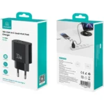 شارژر دیواری یوسامز USAMS مدل CC317 توان 33 وات دو پورت - تصویر 6