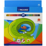 مداد رنگی 24 رنگ پیکاسو Picasso مدل GOL-24-C طرح موش و تمساح - تصویر 3