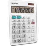 ماشین حساب رومیزی شارپ sharp مدل EL-334WB دوازده رقمی - تصویر 3