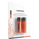 باتری شارژی قلمی پورودو Porodo مدل PDJHAACOG پک دو عددی - تصویر 3