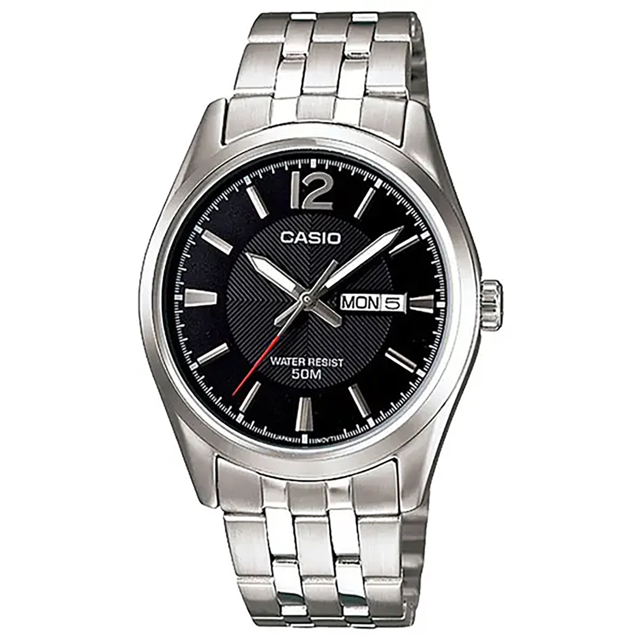 ساعت مچی مردانه کاسیو Casio مدل MTP-1335D-1A با بند استیل و صفحه مشکی ساعت مچی مردانه کاسیو Casio مدل MTP-1335D-1A با بند استیل و صفحه مشکی - تصویر 1