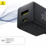 شارژر دیواری USB و تایپ سی 30 وات بیسوس Baseus Palm P1011160A113 - تصویر 19