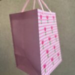 بگ کادویی سایز متوسط لاله صورتی و آبی کد 15 - تصویر 5